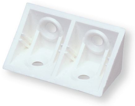 Equipement d'atelier - Equipement d'atelier divers - Equerre taquet large plastique systemtac 02 sans couvercle blanc (par 1)