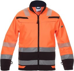 Vêtements et protections - Vêtement  - Veste Softshell, orange-noir, taille M, EU : 50 Hydrowear