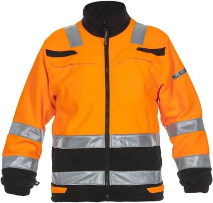Vêtements et protections - Vêtement  - Veste polaire, orange-noir, taille 2XL, EU : 58-60 Hydrowear