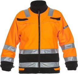 Vêtements et protections - Vêtement  - Veste polaire, orange-noir, taille 2XL, EU : 58-60 Hydrowear