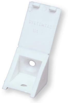 Equipement d'atelier - Equipement d'atelier divers - Equerre taquet systemtac 101 plastique avec couvercle blanc (par 1)