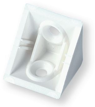 Equipement d'atelier - Equipement d'atelier divers - Equerre taquet simple plastique systemtac 01 sans couvercle blanc (par 1)