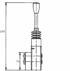 Pièces agricoles - Hydraulique - Levier servo sv10-b/01g-056a-0