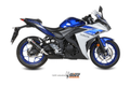 Silencieux MIVV GP inox noir/casquette inox Yamaha YZF R3