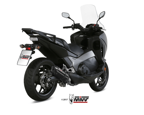 Pièces Quad & Motos - Pièces communes - Silencieux MIVV Suono inox noir/casquette carbone Honda integra 750