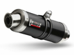 Silencieux MIVV GP inox noir/casquette inox Suzuki GSX-S750