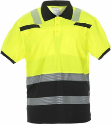 Vêtements et protections - Vêtement  - Polo Thorne manches courtes Trendy haute visibilité jaune/noir taille 2XL