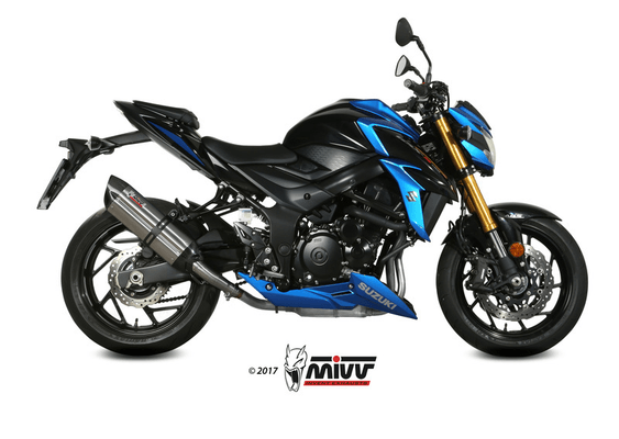 Pièces Quad & Motos - Pièces communes - Silencieux MIVV Suono inox/casquette carbone Suzuki GSX-S750