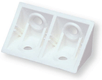 Equerre taquet large plastique systemtac 02 sans couvercle blanc (par 1)