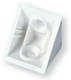 Equerre taquet simple plastique systemtac 01 sans couvercle blanc (par 1)