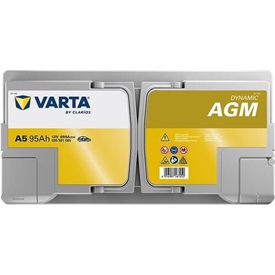 Pièces agricoles - Eclairage - Batterie 12V 95Ah 850A A5 VARTA Dynamic AGM