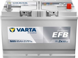 Pièces agricoles - Eclairage - Batterie 12V 85Ah 800A N85 VARTA Dynamic EFB