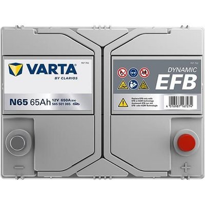 Pièces agricoles - Eclairage - Batterie 12V 65Ah 650A N65 VARTA Dynamic EFB