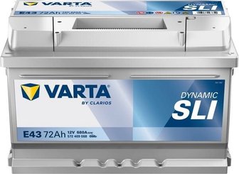 Pièces agricoles - Eclairage - Batterie 12V 72Ah 680A E43 VARTA Dynamic SLI