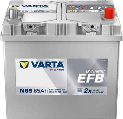 Pièces agricoles - Eclairage - Batterie 12V 65Ah 650A N65 VARTA Dynamic EFB