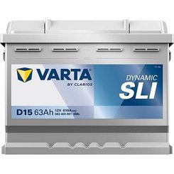 Pièces agricoles - Eclairage - Batterie 12V 63Ah 610A D15 VARTA Dynamic SLI