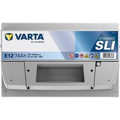 Pièces agricoles - Eclairage - Batterie 12V 74Ah 680A E12 VARTA Dynamic SLI