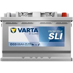 Pièces agricoles - Eclairage - Batterie 12V 66Ah 510A D33 VARTA Promotive SLI