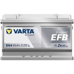Pièces agricoles - Eclairage - Batterie 12V 65Ah 650A D54 VARTA Dynamic EFB