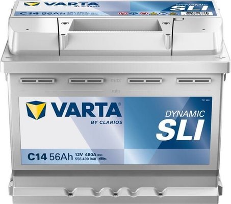 Pièces agricoles - Eclairage - Batterie 12V 56Ah 480A C14 VARTA Dynamic SLI