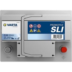Pièces agricoles - Eclairage - Batterie 12V 55Ah 420A C20 VARTA Promotive SLI