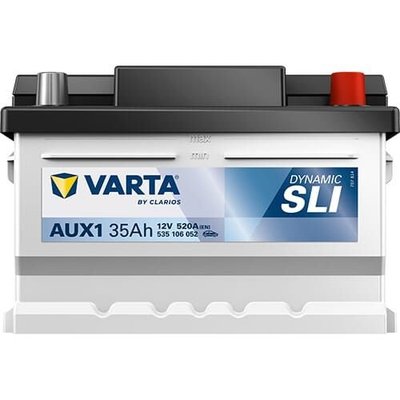 Pièces agricoles - Eclairage - Batterie 12V 35Ah 520A AUX 1 VARTA Dynamique AUX