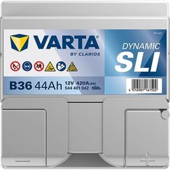 Pièces agricoles - Eclairage - Batterie 12V 44Ah 420A B36 VARTA Dynamic SLI