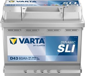 Pièces agricoles - Eclairage - Batterie 12V 60Ah 540A D43 VARTA Dynamic SLI