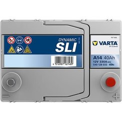 Pièces agricoles - Eclairage - Batterie 12V 40Ah 330A A14 VARTA Dynamic SLI