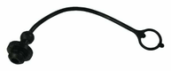 Bouchon anti-poussière PVC noir pour 3/8" ANV femelle