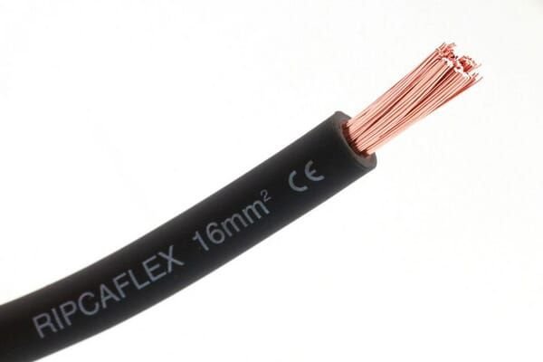 Pièces agricoles - Electricité - Câble flexible 1x10mm² PVC, noir