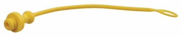 Pièces agricoles - Hydraulique - Bouchon anti-poussière PVC jaune pour 1/4" ANV femelle