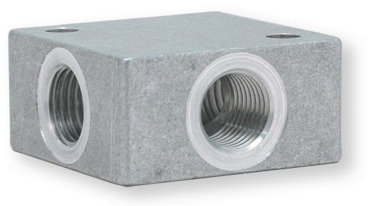 Equipement d'atelier - Equipement d'atelier divers - Bloc de connexion fileté femelle 4 x1/4" avec trous de fixation (par 1)