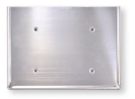 Equipement d'atelier - Equipement d'atelier divers - Support inox pour rectangle d'identification pour transport de matières dangereuses (par 1)
