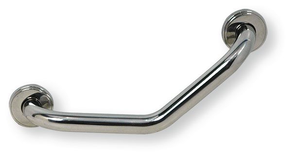 Equipement d'atelier - Equipement d'atelier divers - Barre PMR coudée 135° inox poli Ø 32 mm longueur 450 mm (par 1)