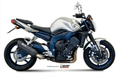 Silencieux MIVV Suono inox brossé noir/casquette carbone Yamaha FZ1/FZ1 Fazer