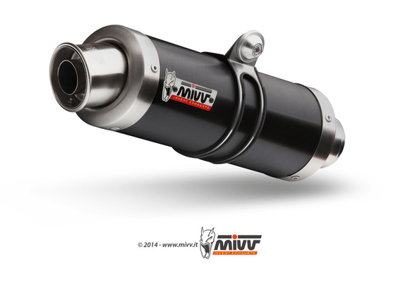 Pièces Quad & Motos - Pièces communes - Silencieux MIVV GP inox brossé noir Yamaha FZ1/FZ1 Fazer