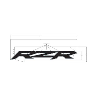Pièces Quad & Motos - Pièces communes - DECAL-DOOR,RZR,RH Polaris origine