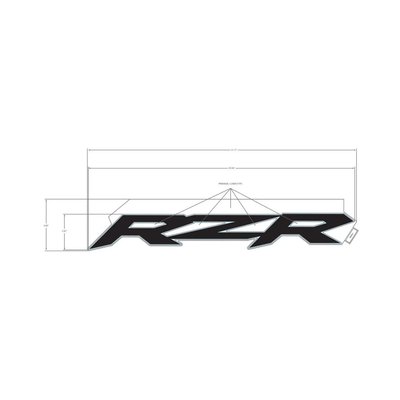 Pièces Quad & Motos - Pièces communes - DECAL-DOOR,RZR,LH Polaris origine