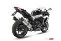 Silencieux double MIVV Suono inox/casquette carbone Suzuki GSX-R1000