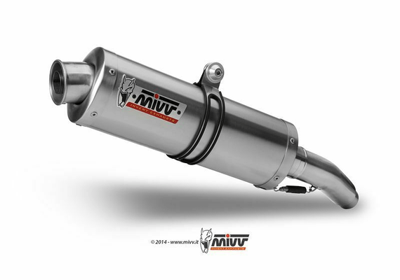 Pièces Quad & Motos - Pièces communes - Silencieux double MIVV Oval Classic inox Yamaha XT660 X/R/Z