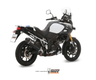 Silencieux MIVV Speed Edge inox brossé noir/casquette carbone Suzuki DL1000 V-Strom