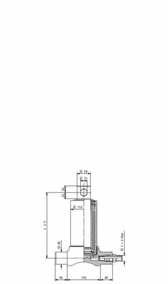 Pièces agricoles - Hydraulique - Vérin télescopique, 3 étages, course 1043mm