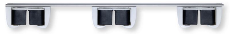 Equipement d'atelier - Equipement d'atelier divers - Support mural sur rail inox pour 3 manches Ø 9 - 35 mm (par 1)