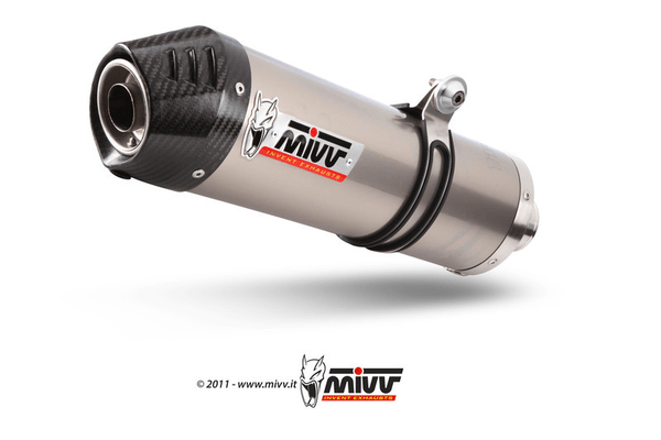 Pièces Quad & Motos - Pièces communes - Silencieux MIVV Oval Carbon Cap titane Suzuki