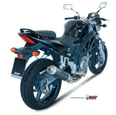 Pièces Quad & Motos - Pièces communes - Silencieux + demi-ligne MIVV GP carbone Suzuki SV650