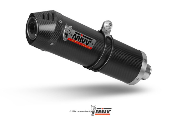 Pièces Quad & Motos - Pièces communes - Silencieux MIVV Oval Carbon/casquette carbone Suzuki