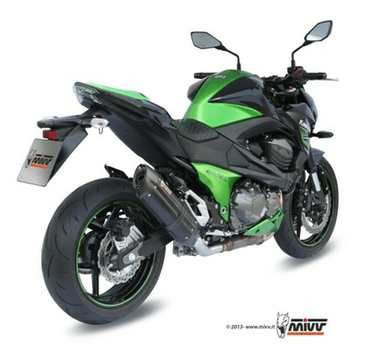 Pièces Quad & Motos - Pièces communes - Silencieux MIVV Suono inox brossé noir/casquette carbone Kawasaki Z800