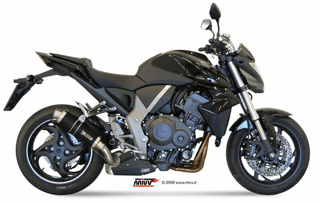 Pièces Quad & Motos - Pièces communes - Silencieux MIVV GP inox brossé noir Honda CB1000R