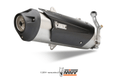 Silencieux MIVV Urban catalysé inox brossé/casquette ABS noir Yamaha X-MAX 400
